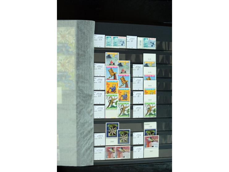 1843/2007, postfrische, ungebrauchte und gestempelte Sammlung mit u.a. Zürich 1I Esslinger Probedruck (repariert), Bundespost