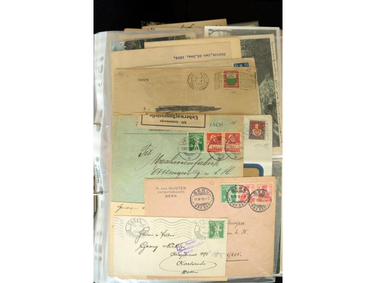 1843/2007, postfrische, ungebrauchte und gestempelte Sammlung mit u.a. Zürich 1I Esslinger Probedruck (repariert), Bundespost