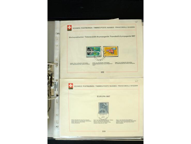 1843/2007, postfrische, ungebrauchte und gestempelte Sammlung mit u.a. Zürich 1I Esslinger Probedruck (repariert), Bundespost