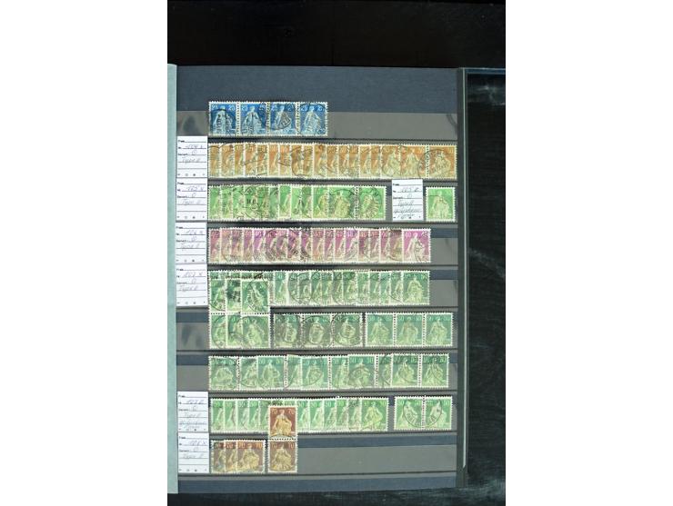 1843/2007, postfrische, ungebrauchte und gestempelte Sammlung mit u.a. Zürich 1I Esslinger Probedruck (repariert), Bundespost