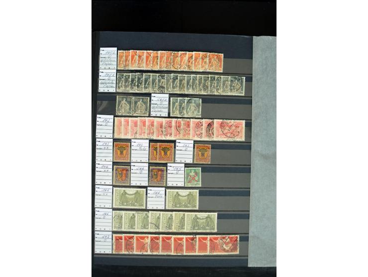 1843/2007, postfrische, ungebrauchte und gestempelte Sammlung mit u.a. Zürich 1I Esslinger Probedruck (repariert), Bundespost