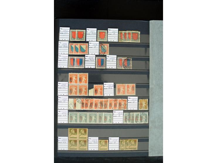 1843/2007, postfrische, ungebrauchte und gestempelte Sammlung mit u.a. Zürich 1I Esslinger Probedruck (repariert), Bundespost