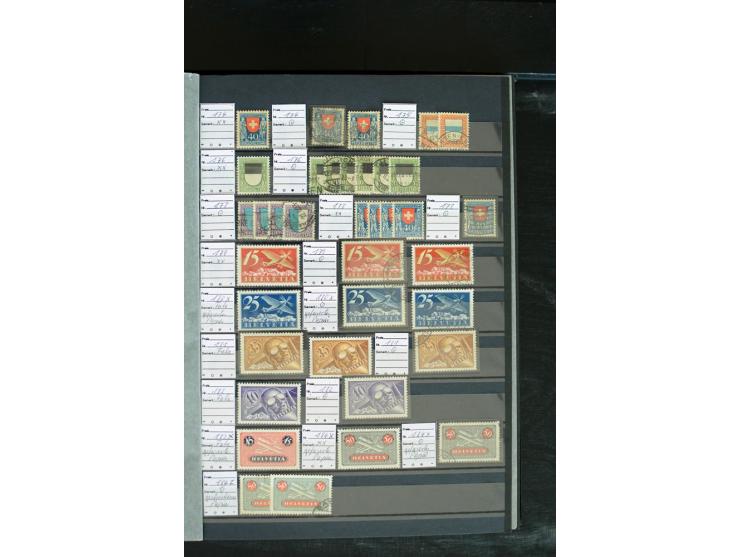1843/2007, postfrische, ungebrauchte und gestempelte Sammlung mit u.a. Zürich 1I Esslinger Probedruck (repariert), Bundespost