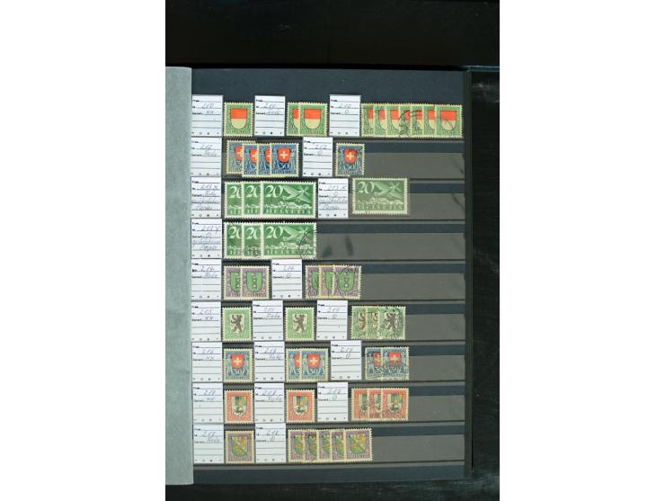 1843/2007, postfrische, ungebrauchte und gestempelte Sammlung mit u.a. Zürich 1I Esslinger Probedruck (repariert), Bundespost
