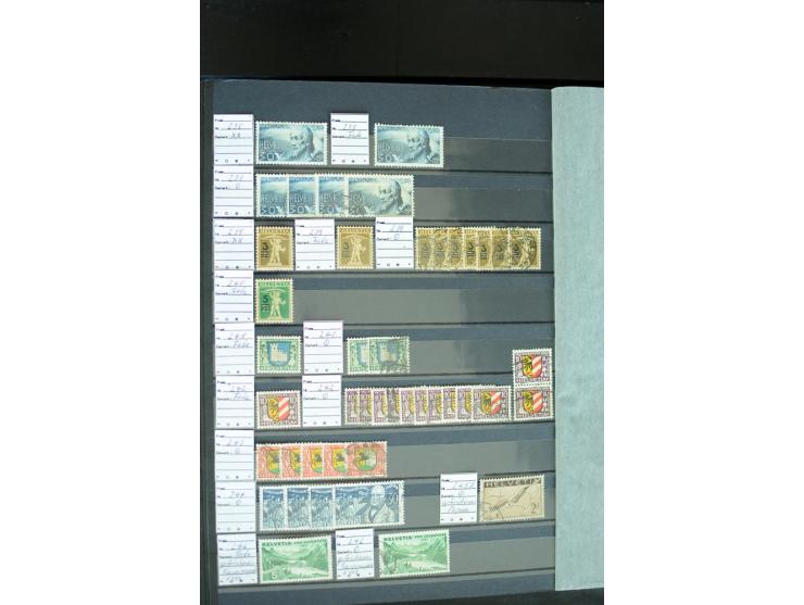 1843/2007, postfrische, ungebrauchte und gestempelte Sammlung mit u.a. Zürich 1I Esslinger Probedruck (repariert), Bundespost