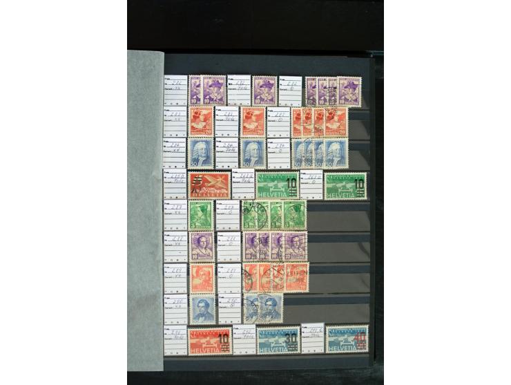 1843/2007, postfrische, ungebrauchte und gestempelte Sammlung mit u.a. Zürich 1I Esslinger Probedruck (repariert), Bundespost