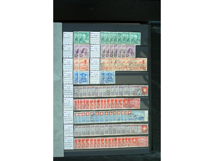 1843/2007, postfrische, ungebrauchte und gestempelte Sammlung mit u.a. Zürich 1I Esslinger Probedruck (repariert), Bundespost