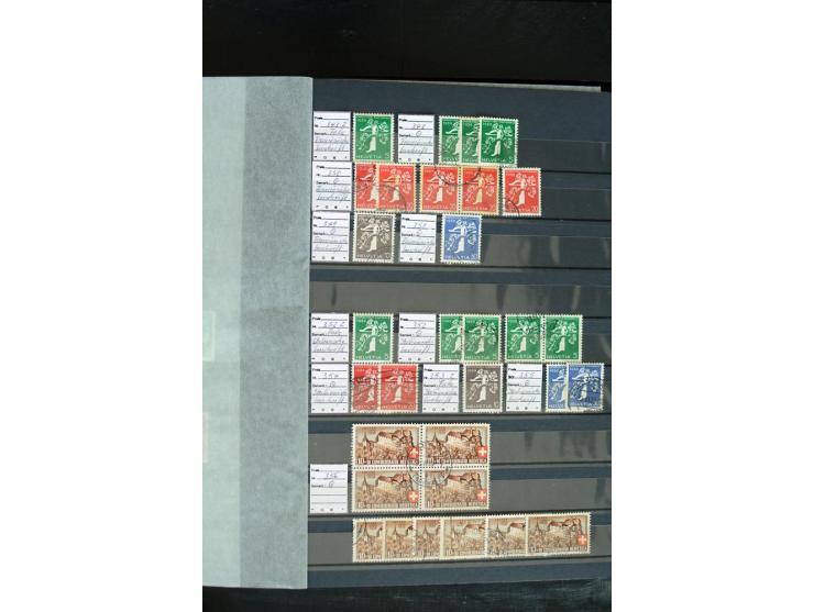 1843/2007, postfrische, ungebrauchte und gestempelte Sammlung mit u.a. Zürich 1I Esslinger Probedruck (repariert), Bundespost