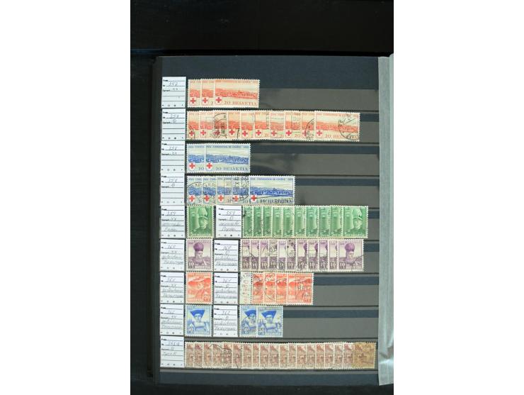 1843/2007, postfrische, ungebrauchte und gestempelte Sammlung mit u.a. Zürich 1I Esslinger Probedruck (repariert), Bundespost