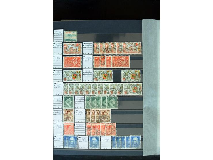 1843/2007, postfrische, ungebrauchte und gestempelte Sammlung mit u.a. Zürich 1I Esslinger Probedruck (repariert), Bundespost