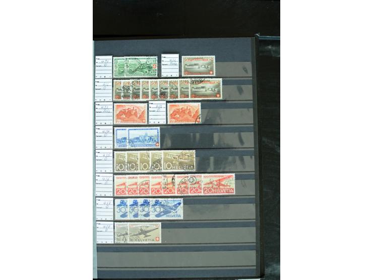 1843/2007, postfrische, ungebrauchte und gestempelte Sammlung mit u.a. Zürich 1I Esslinger Probedruck (repariert), Bundespost