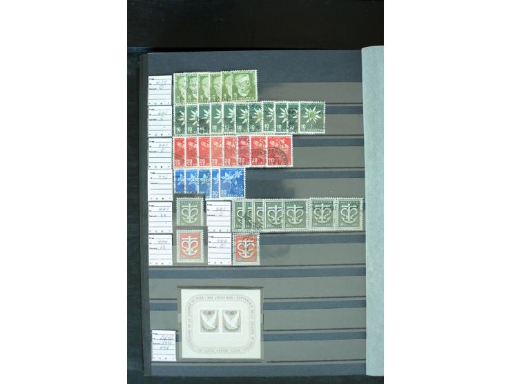 1843/2007, postfrische, ungebrauchte und gestempelte Sammlung mit u.a. Zürich 1I Esslinger Probedruck (repariert), Bundespost