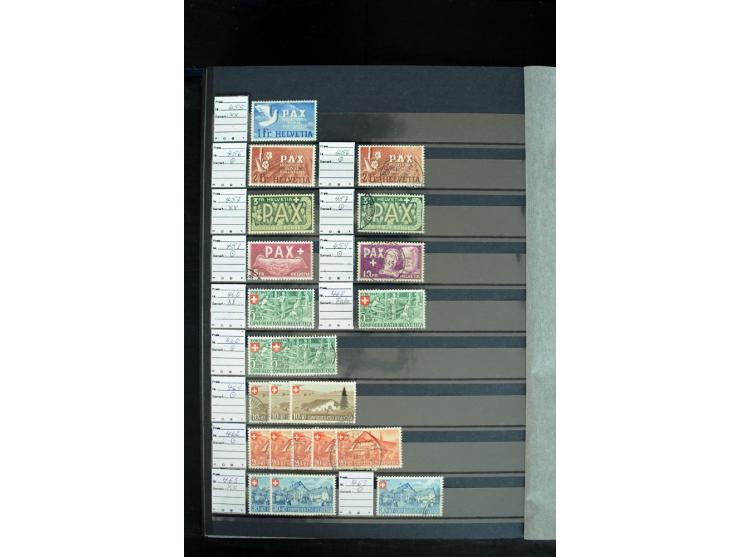 1843/2007, postfrische, ungebrauchte und gestempelte Sammlung mit u.a. Zürich 1I Esslinger Probedruck (repariert), Bundespost