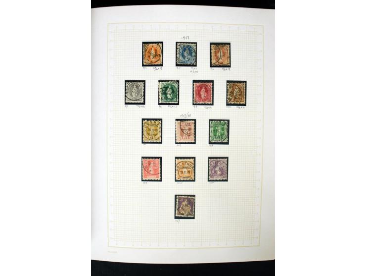 1845/1950, postfrische, ungebrauchte und gestempelte Sammlung mit u.a. Genf Mi.-Nr. 3, Bundespost 4, 5I, 5II, 6I, 447-59, daz