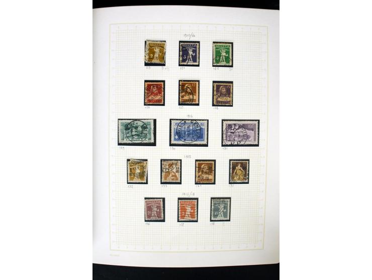 1845/1950, postfrische, ungebrauchte und gestempelte Sammlung mit u.a. Genf Mi.-Nr. 3, Bundespost 4, 5I, 5II, 6I, 447-59, daz