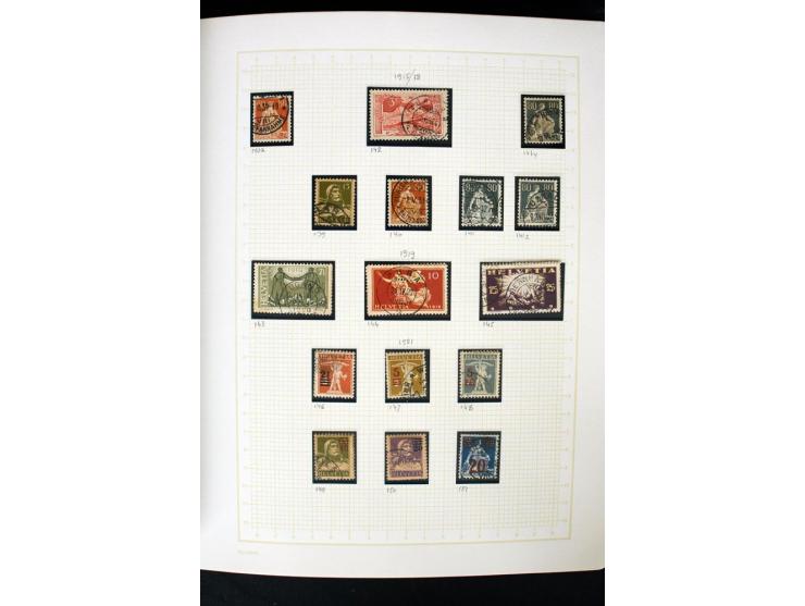 1845/1950, postfrische, ungebrauchte und gestempelte Sammlung mit u.a. Genf Mi.-Nr. 3, Bundespost 4, 5I, 5II, 6I, 447-59, daz