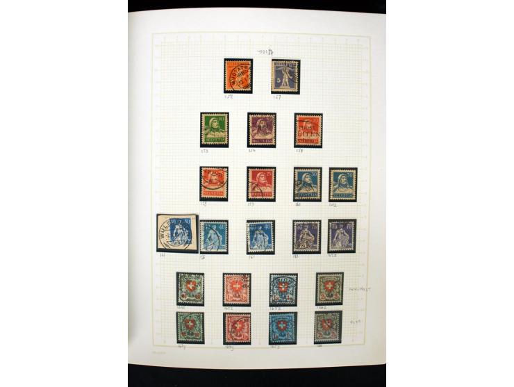 1845/1950, postfrische, ungebrauchte und gestempelte Sammlung mit u.a. Genf Mi.-Nr. 3, Bundespost 4, 5I, 5II, 6I, 447-59, daz