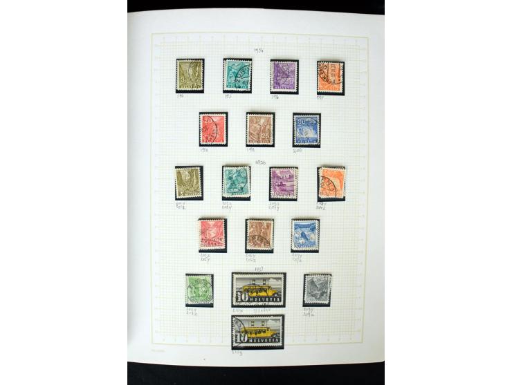 1845/1950, postfrische, ungebrauchte und gestempelte Sammlung mit u.a. Genf Mi.-Nr. 3, Bundespost 4, 5I, 5II, 6I, 447-59, daz