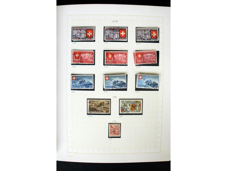1845/1950, postfrische, ungebrauchte und gestempelte Sammlung mit u.a. Genf Mi.-Nr. 3, Bundespost 4, 5I, 5II, 6I, 447-59, daz
