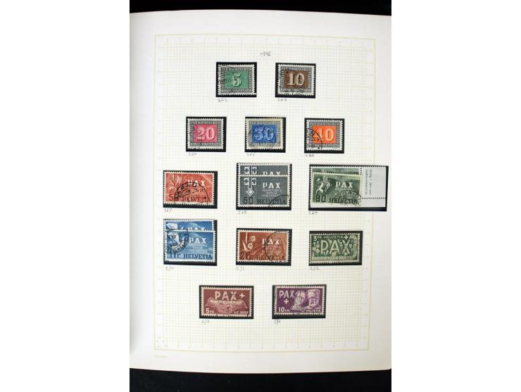 1845/1950, postfrische, ungebrauchte und gestempelte Sammlung mit u.a. Genf Mi.-Nr. 3, Bundespost 4, 5I, 5II, 6I, 447-59, daz