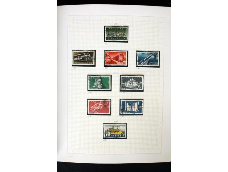 1845/1950, postfrische, ungebrauchte und gestempelte Sammlung mit u.a. Genf Mi.-Nr. 3, Bundespost 4, 5I, 5II, 6I, 447-59, daz