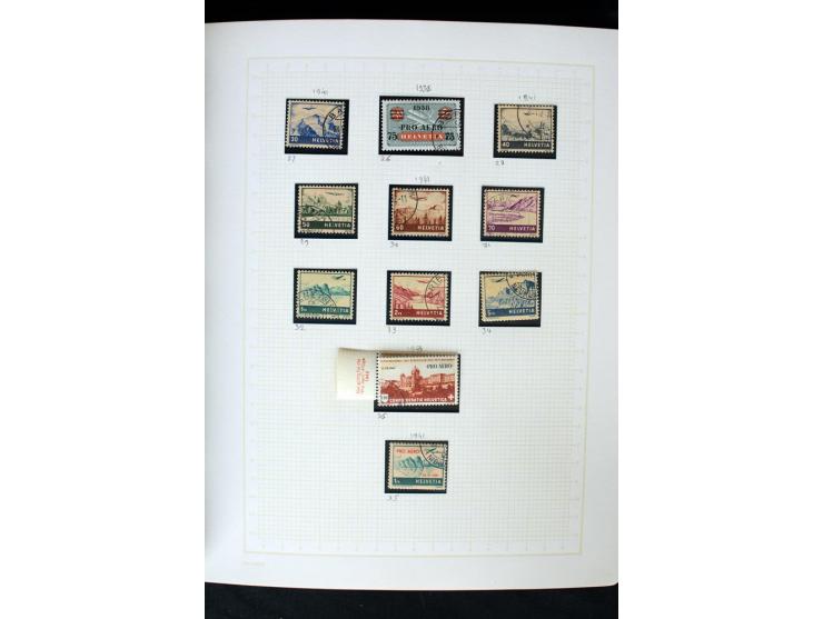 1845/1950, postfrische, ungebrauchte und gestempelte Sammlung mit u.a. Genf Mi.-Nr. 3, Bundespost 4, 5I, 5II, 6I, 447-59, daz