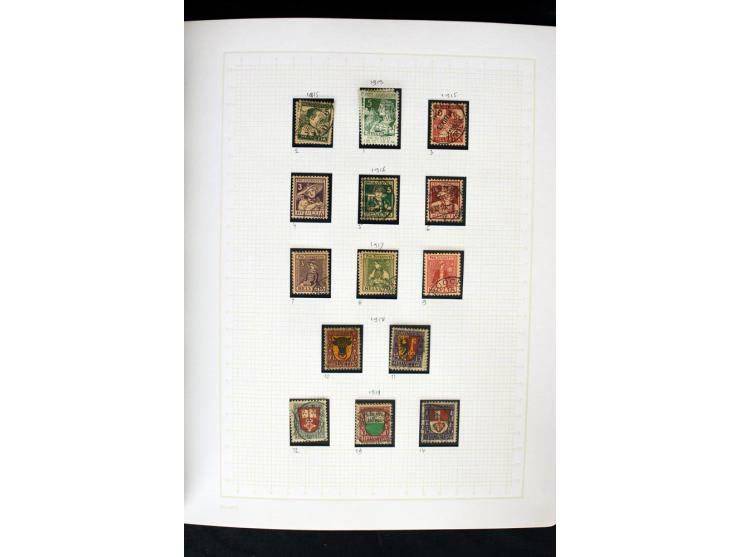 1845/1950, postfrische, ungebrauchte und gestempelte Sammlung mit u.a. Genf Mi.-Nr. 3, Bundespost 4, 5I, 5II, 6I, 447-59, daz