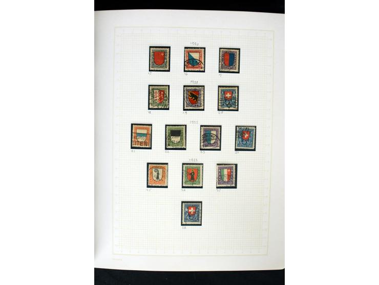 1845/1950, postfrische, ungebrauchte und gestempelte Sammlung mit u.a. Genf Mi.-Nr. 3, Bundespost 4, 5I, 5II, 6I, 447-59, daz