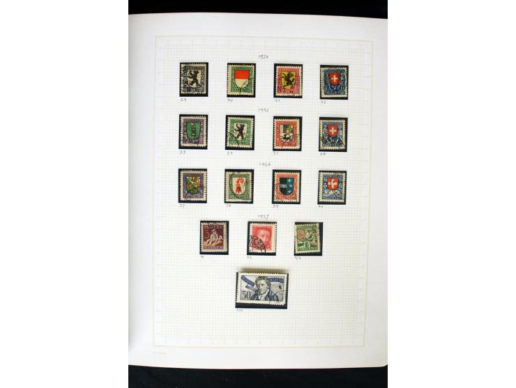 1845/1950, postfrische, ungebrauchte und gestempelte Sammlung mit u.a. Genf Mi.-Nr. 3, Bundespost 4, 5I, 5II, 6I, 447-59, daz