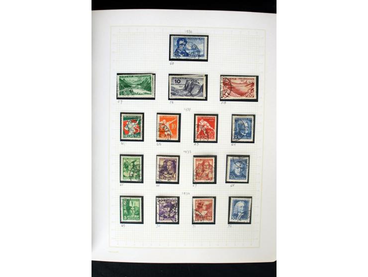 1845/1950, postfrische, ungebrauchte und gestempelte Sammlung mit u.a. Genf Mi.-Nr. 3, Bundespost 4, 5I, 5II, 6I, 447-59, daz