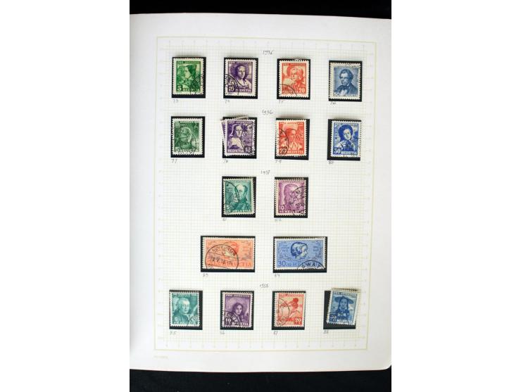 1845/1950, postfrische, ungebrauchte und gestempelte Sammlung mit u.a. Genf Mi.-Nr. 3, Bundespost 4, 5I, 5II, 6I, 447-59, daz