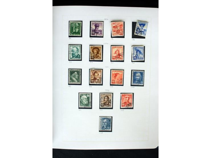 1845/1950, postfrische, ungebrauchte und gestempelte Sammlung mit u.a. Genf Mi.-Nr. 3, Bundespost 4, 5I, 5II, 6I, 447-59, daz