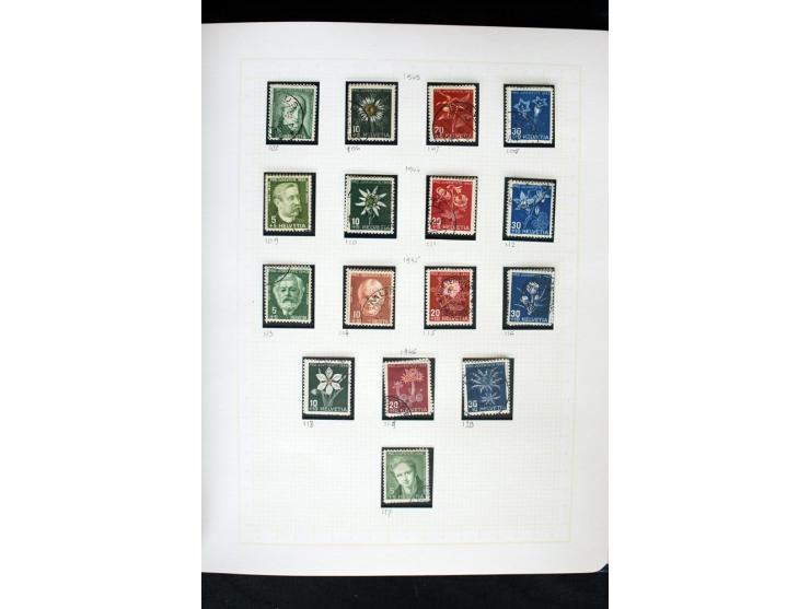 1845/1950, postfrische, ungebrauchte und gestempelte Sammlung mit u.a. Genf Mi.-Nr. 3, Bundespost 4, 5I, 5II, 6I, 447-59, daz