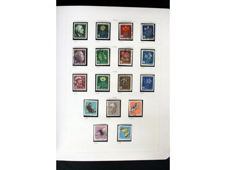 1845/1950, postfrische, ungebrauchte und gestempelte Sammlung mit u.a. Genf Mi.-Nr. 3, Bundespost 4, 5I, 5II, 6I, 447-59, daz