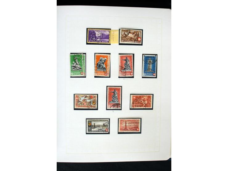 1845/1950, postfrische, ungebrauchte und gestempelte Sammlung mit u.a. Genf Mi.-Nr. 3, Bundespost 4, 5I, 5II, 6I, 447-59, daz