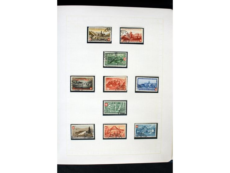 1845/1950, postfrische, ungebrauchte und gestempelte Sammlung mit u.a. Genf Mi.-Nr. 3, Bundespost 4, 5I, 5II, 6I, 447-59, daz