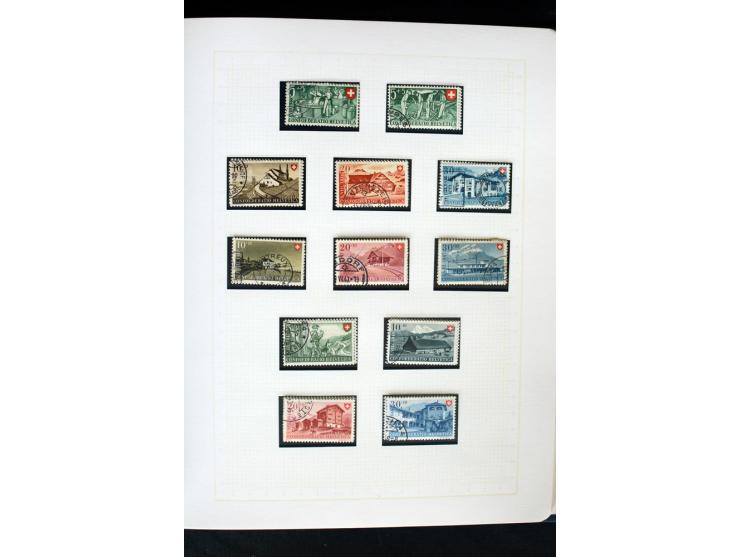 1845/1950, postfrische, ungebrauchte und gestempelte Sammlung mit u.a. Genf Mi.-Nr. 3, Bundespost 4, 5I, 5II, 6I, 447-59, daz