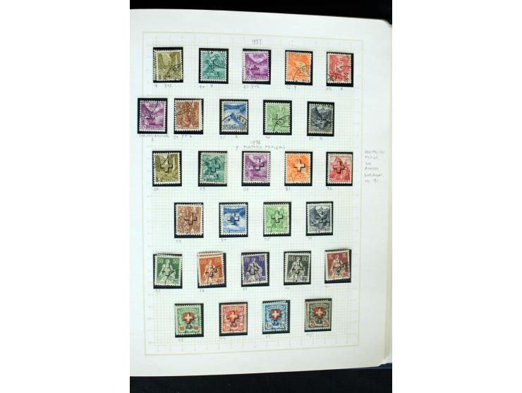 1845/1950, postfrische, ungebrauchte und gestempelte Sammlung mit u.a. Genf Mi.-Nr. 3, Bundespost 4, 5I, 5II, 6I, 447-59, daz