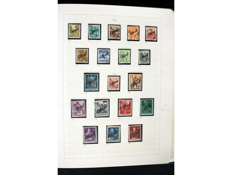 1845/1950, postfrische, ungebrauchte und gestempelte Sammlung mit u.a. Genf Mi.-Nr. 3, Bundespost 4, 5I, 5II, 6I, 447-59, daz