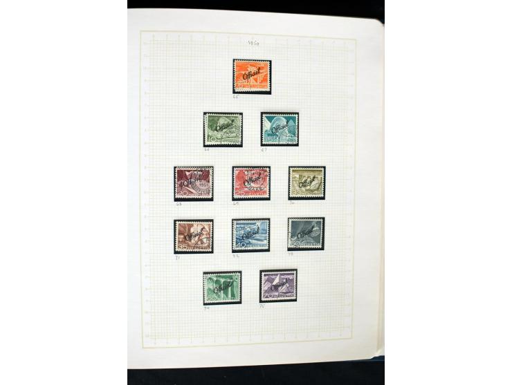 1845/1950, postfrische, ungebrauchte und gestempelte Sammlung mit u.a. Genf Mi.-Nr. 3, Bundespost 4, 5I, 5II, 6I, 447-59, daz