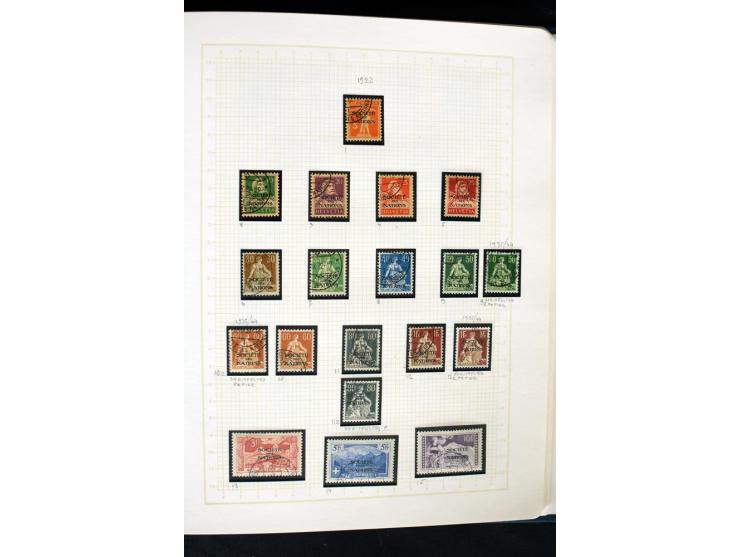 1845/1950, postfrische, ungebrauchte und gestempelte Sammlung mit u.a. Genf Mi.-Nr. 3, Bundespost 4, 5I, 5II, 6I, 447-59, daz