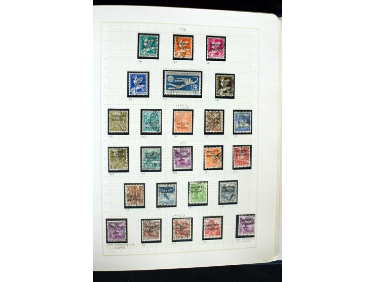 1845/1950, postfrische, ungebrauchte und gestempelte Sammlung mit u.a. Genf Mi.-Nr. 3, Bundespost 4, 5I, 5II, 6I, 447-59, daz
