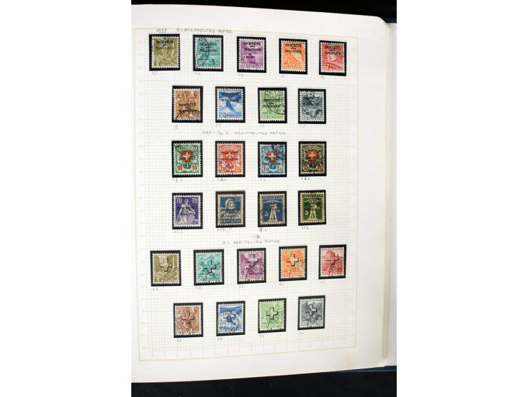 1845/1950, postfrische, ungebrauchte und gestempelte Sammlung mit u.a. Genf Mi.-Nr. 3, Bundespost 4, 5I, 5II, 6I, 447-59, daz