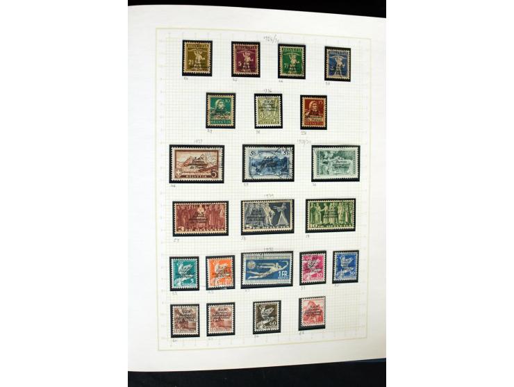 1845/1950, postfrische, ungebrauchte und gestempelte Sammlung mit u.a. Genf Mi.-Nr. 3, Bundespost 4, 5I, 5II, 6I, 447-59, daz