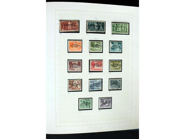 1845/1950, postfrische, ungebrauchte und gestempelte Sammlung mit u.a. Genf Mi.-Nr. 3, Bundespost 4, 5I, 5II, 6I, 447-59, daz