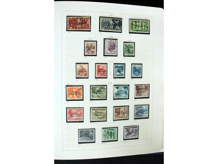 1845/1950, postfrische, ungebrauchte und gestempelte Sammlung mit u.a. Genf Mi.-Nr. 3, Bundespost 4, 5I, 5II, 6I, 447-59, daz