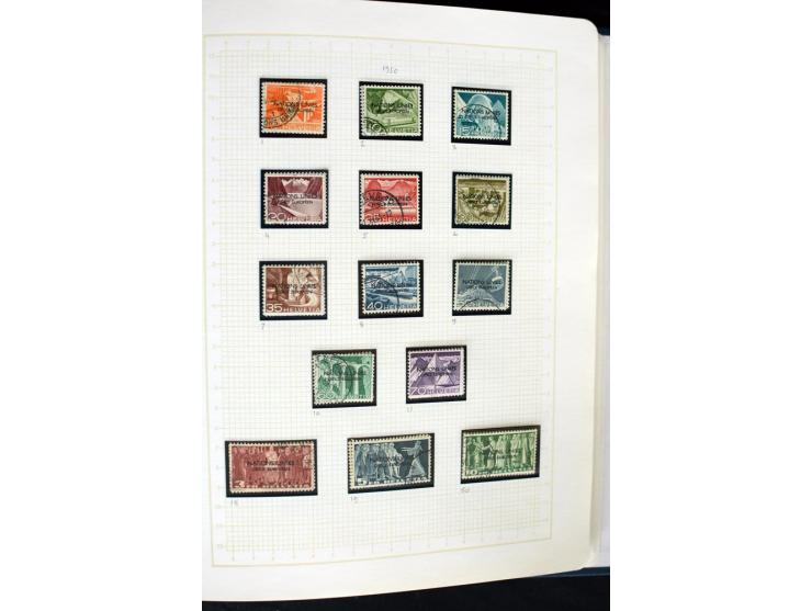1845/1950, postfrische, ungebrauchte und gestempelte Sammlung mit u.a. Genf Mi.-Nr. 3, Bundespost 4, 5I, 5II, 6I, 447-59, daz