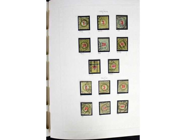 1845/1950, postfrische, ungebrauchte und gestempelte Sammlung mit u.a. Genf Mi.-Nr. 3, Bundespost 4, 5I, 5II, 6I, 447-59, daz