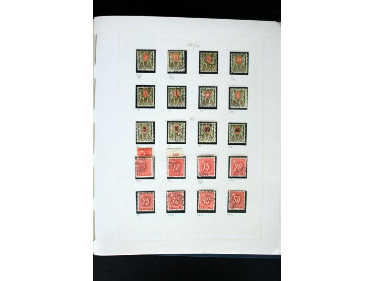 1845/1950, postfrische, ungebrauchte und gestempelte Sammlung mit u.a. Genf Mi.-Nr. 3, Bundespost 4, 5I, 5II, 6I, 447-59, daz