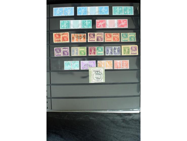 1850/1987, postfrische, ungebrauchte und gestempelte Sammlung mit gutebn Ausgaben, Porto, Dienst, Ämtern, Zusammendrucken und